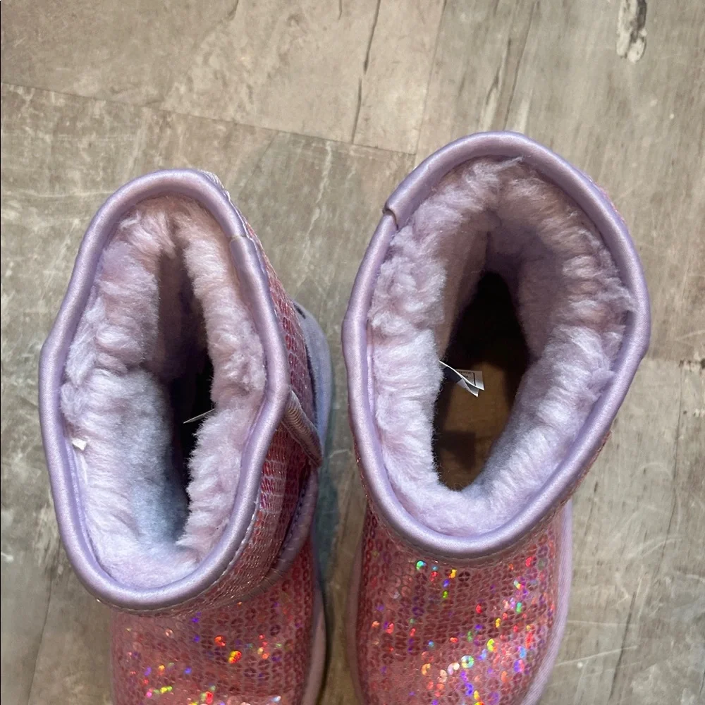 UGG Kids Sequin Booties - Pink - Picture 5 of 6